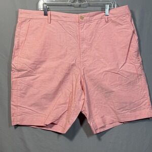 CHAPS Bermuda Shorts Mens 40‎ Oxford Stretch 10in Inseam Summer Preppy Casual